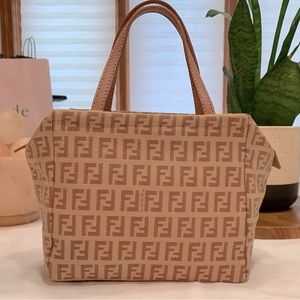 -SOLD ON M- Authentic Fendi Zucchino Mini Hand Bag